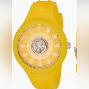 VERSUS Versace Vibrant Yellow Lion Watch